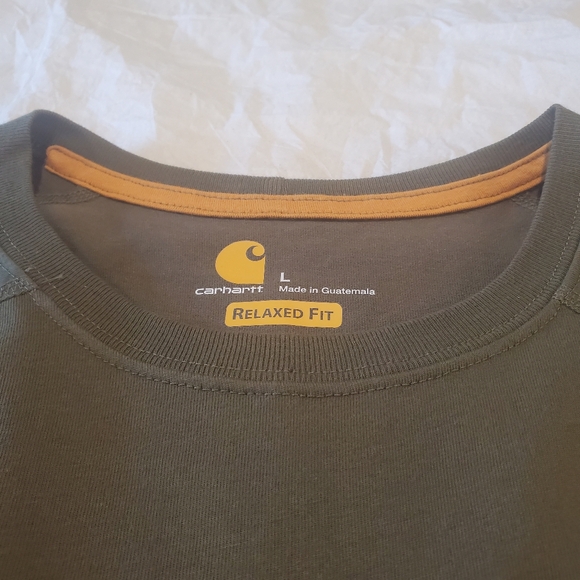 Carhartt Force Men's Olive Green T-shirt, Size Large - Picture 3 of 9